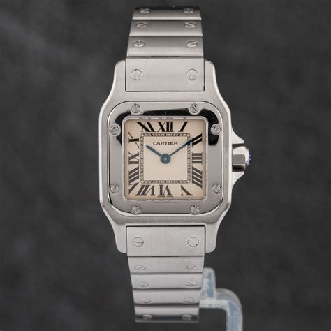 cartier santos watch second hand|cartier santos galbee second hand.